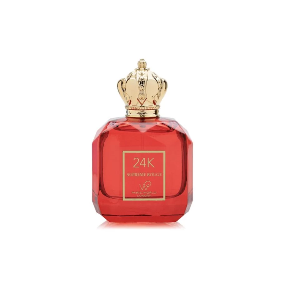 Paris World Luxury 24K Supreme Rouge Eau de Parfum 100ml for Women - Premium Duty-Free Perfume