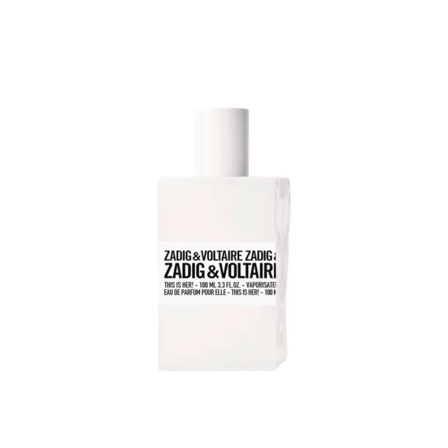 Zadig & Voltaire This Is Her Eau de Parfum 100ml for Women - Luxury Floral Scent Duty-Free Perfume